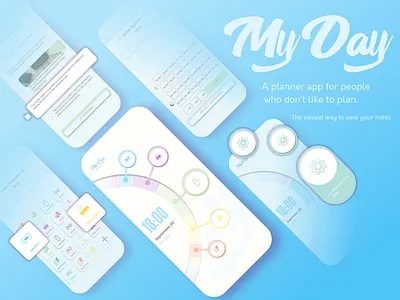 MyDay app app design application concept mobile planner planners todo todo app todo list todolist