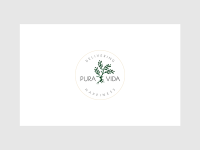 Pura Vida Logo Design branding clean design elegant graphicdesign logo logodesign modern