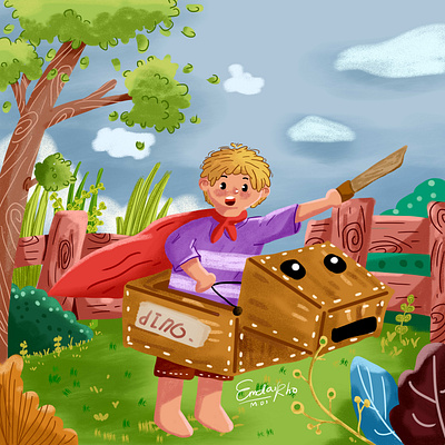 My dream illustration children book illustration digital illustration digitalart draw dribble illustration