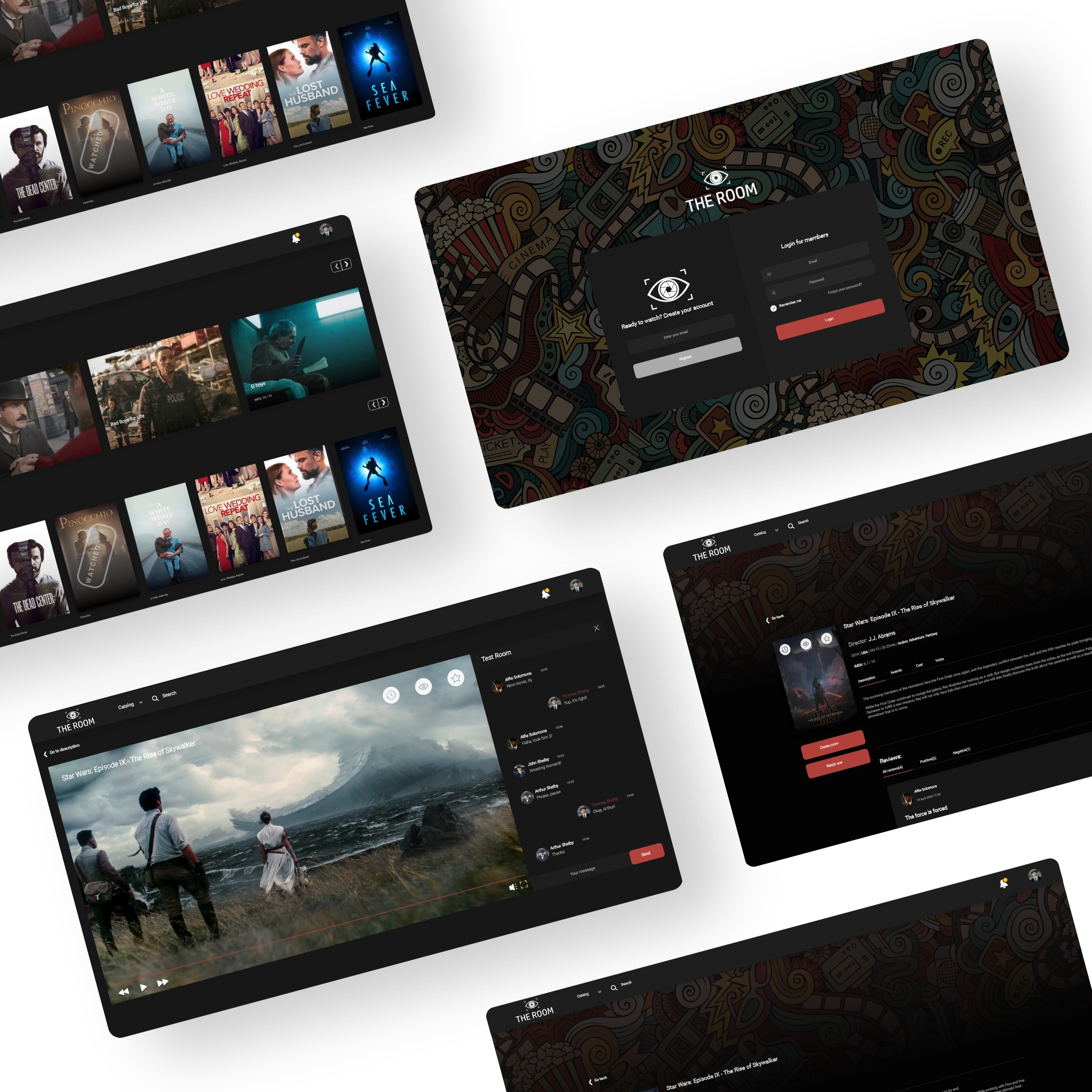 Dark UI/UX design by Grant Simonian on Dribbble