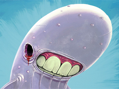 Gross Up animal animation closeup gross whale