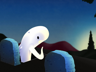 Sunset animal animation graveyard music sunset video whale