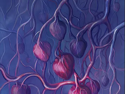 Deep inside art beauty creative digital digitalart drawing heart hurt illustration love