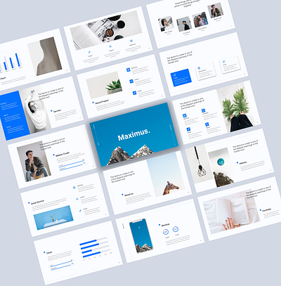 Maximus - Creative Bussines Powerpoint Template business clean company corporate creative design modern portfolio powerpoint startup