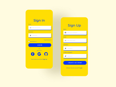 Prototype UIs app art design flat illustration illustrator minimal ui ux web