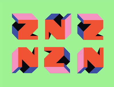 letter z 36daysoftype design graphic design illustration lettering lettering art logo modern art modern logo neon colors number shapes simple typeface typogaphy typography art