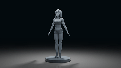 Female Character Modeling 3d blender blender3d character character modeling design face female full body modeling poly art