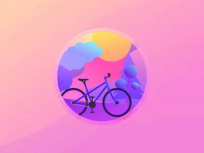 Bicycle illustration bicycle cycling flat illustration vector illustration