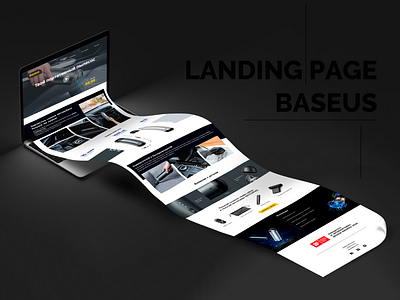 Baseus Landing Page branding desktop landing landing page landing page concept tech ui web web design web site design website