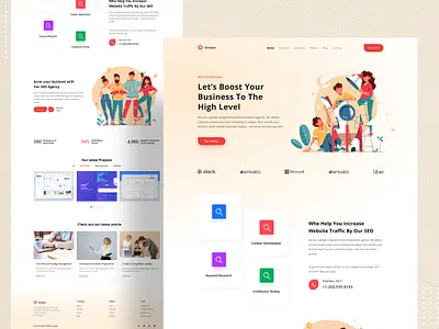 Agency & Marketing Landing page branding branding design homepage identity landing page marketing site saas typography ui ux web web design website