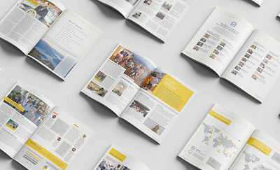 Annual Report for the University of Iowa International Programs annual report layout magazine design print design publication design