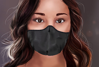 Mask-Ed art artwork caricature digital art digital painting digitalart illustration illustrator photoshop photoshop art