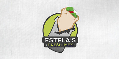 Estela's Fresh Mex logo design branding graphic design illustration logo design restaurant design