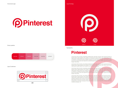 Pinterest logo redesign app app design brand brand design brand identity branding branding design design illustrator logo logo design logodesign logos logotype pinterest redesign vector visual design visual identity