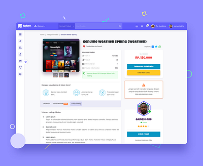 Game Voucher Product Page bootstrap clean design ecommerce game html inspiration responsive sketch ui ux web design