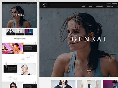 Genkai Web Concept black design ui ux web web design webdesign white