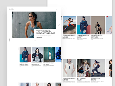 ULTIMA - ESSENTIAL web concept black design ui ux web web design webdesign white