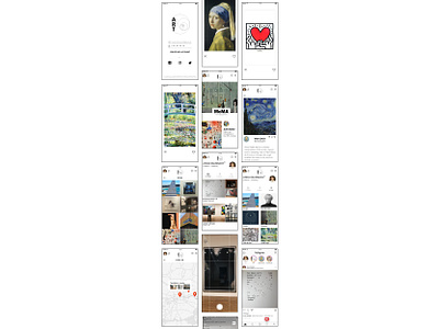 Mobile application - ART ui design ux design