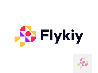 Flykiy Logo app bold brand brand identity branding design flykiy graphic design icon identity illustration logo logo design logo mark minimal modern typography ui ux vector