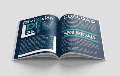 Brochure design editorial icon illustration