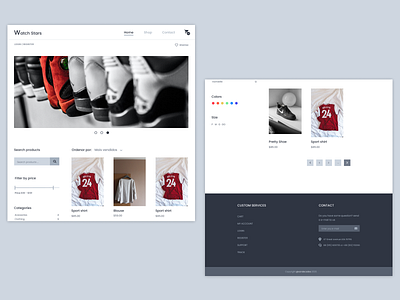 Watch Starts Eco branding design ecommerce ecommerce shop flat minimal ui ux web website