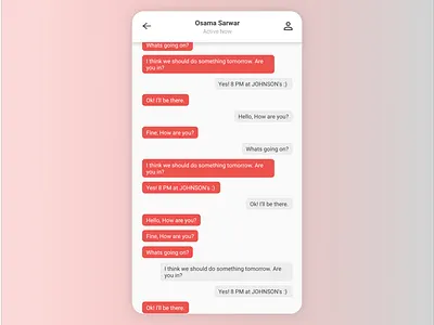 Chat App Design chat app design ui ux xd