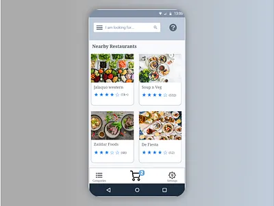 Simple Food Order App layout app design food app restaurant app ui ux
