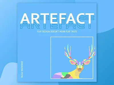 Artefact: Just an art with the fact and combined it abstract adobe photoshop app art design figma flat icon illustration instagram logo mockup portofolio typography vector web