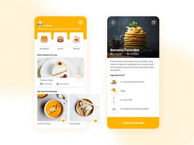 Cooking Recipes - Mobile Apps 2020 cooking cooking apps design food food and drink food recipes indonesia designer mobile apps mobile apps design mobile ui