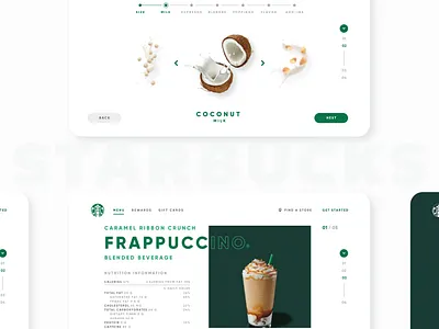 Starbucks - UI/UX Redesign coffee design interface landing redesign starbucks ui ux web website