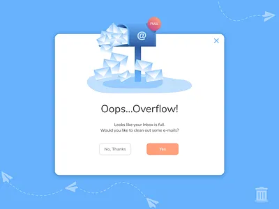 📬Daily UI. 016 - Pop-Up / Overlay adobexd clean ui concept dailyui design emails popup ui user experience user interface user interface design ux vector