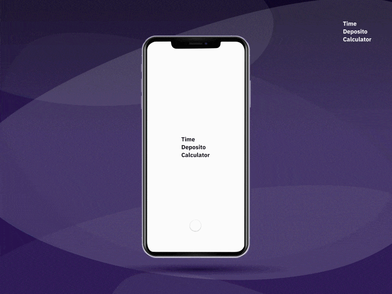 Time Deposito Calculator protopie prototype ui ux