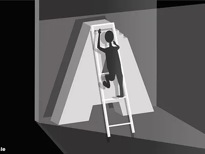 Letter Art A art design flat icon illustration illustrator logo minimal typography ui