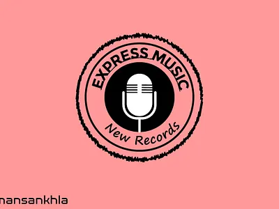 NEW RECORDS PRESENT branding design illustration illustrator logo logodesign minimal typography ui ux