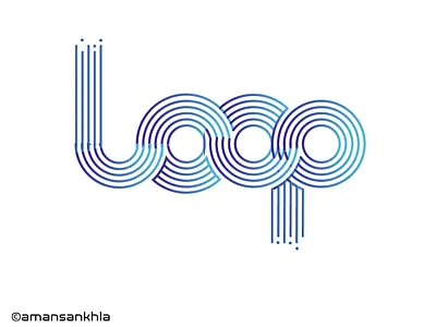 loop branding illustration logodesign minimal typography ui ux wordmark