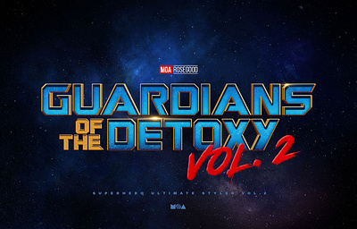 Superhero Ultimate Text Effects vol.2 3d avengers comics effects galaxy hero iron logo man marvel mockup photoshop style styles superhero template text thor type