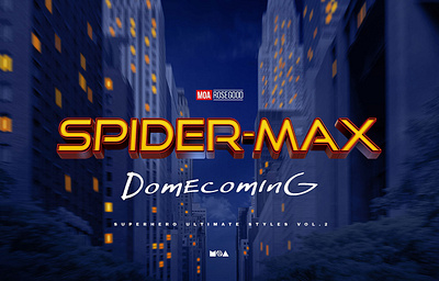 Superhero Ultimate Text Effects vol.2 3d avengers comics effects hero homecoming logo man marvel mockup photoshop spider spider man spiderman style styles superhero template text type