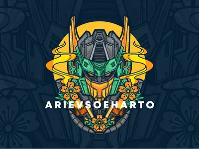 Mecha Head gundam illustration mecha robot tshirt