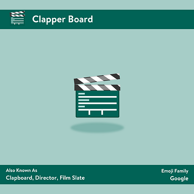 Clapper Board 🎬 branding design emoji emoji set emojis logo logo design sketch app sketching