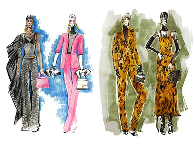 fashion illustration SCHIAPARELLI art design fashion fashion art fashion illustration fashion illustrator illustration pencil schiaparelli water color