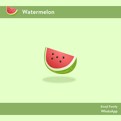 Watermelon 🍉 design emoji emoji set emojis sketch app sketching vector artwork