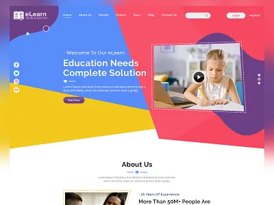 elearn online education behance behance attachment branding creative design flaticon full shot good design graphic design online education sale project study trending design ui ux video design website design