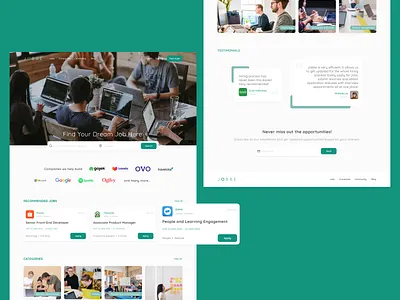 JOBBE - Job Portal job board job portal ui design ui ux design ux design web design