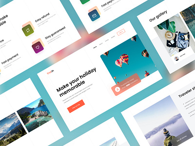 #exploration - Travel booking landing page designuiux landing page design landingpage minimal photography simple design travel travel agency travelwebsite ui uiux ux webdesign website