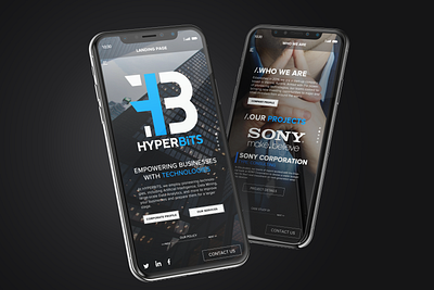 HYPERBiTS branding design minimal ui ux webdesign