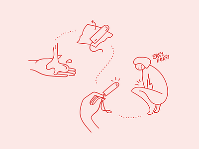 illustration, package insert female girls how to illustration infographic line womens health