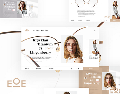 EOE Eyewear Redesign clean commerce dribbble fresh glasses modern redesign shop trend ui ux