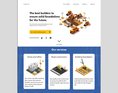 Web UI exploration 02 construction design ui ux web website