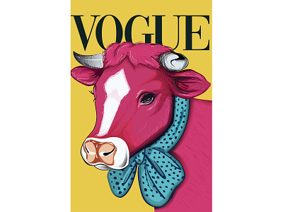 Cow vogue illustration cow fashion illustration illustration art illustrations illustrator vector vector art vector illustration vectors vogue