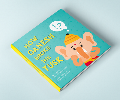 Children’s book illustration - How Ganesh broke his task cartoon character digitalillustration flat illustration indian mythology